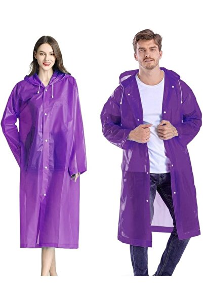 ELECDON Raincoat Rain Poncho for Adults, 1 Pack EVA Rain Poncho for Women and...