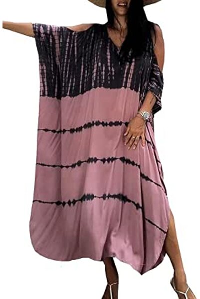 GENERAL Women's Summer Long Beach Dress Kimono Maxi Kaftan Cover ups