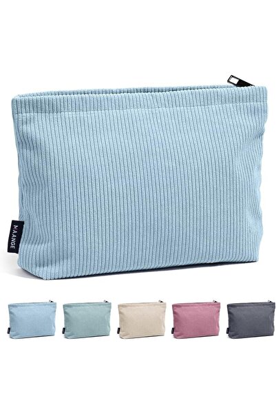 MAANGE Cosmetic Bag for Women Small Makeup Bag for Purse Corduroy Make up Bag...