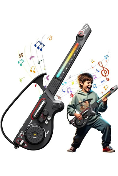 Arabest Bluetooth Kids Guitar Toy with DJ Set, Stringless Electric Guitar for...
