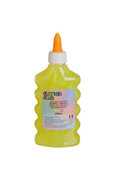 CATIANO Adeziv cu sclipici galben neon 200ml