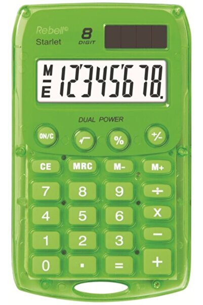 MC Micostore Calculator Rebell Starlet 8dig Verde