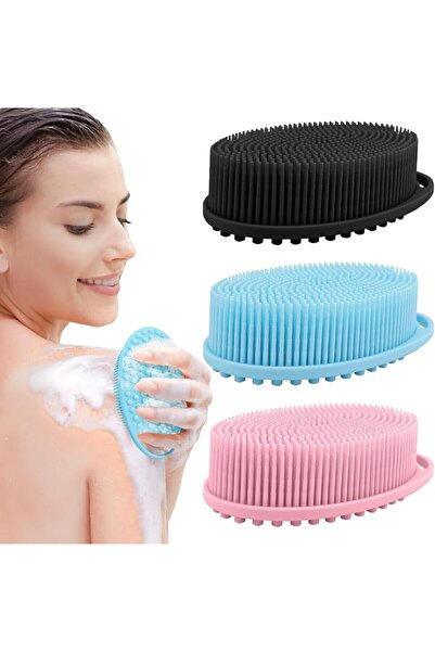 KASTWAVE Silicone Body Scrubber, 3 Pack Exfoliating Body Scrubber for Use in ...