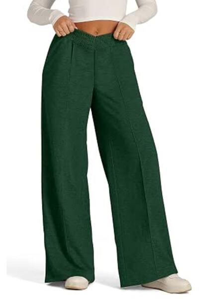 GENERAL onlypuff Women's High Waisted Wide Leg Sweatpants Casual Yoga Jogger ...