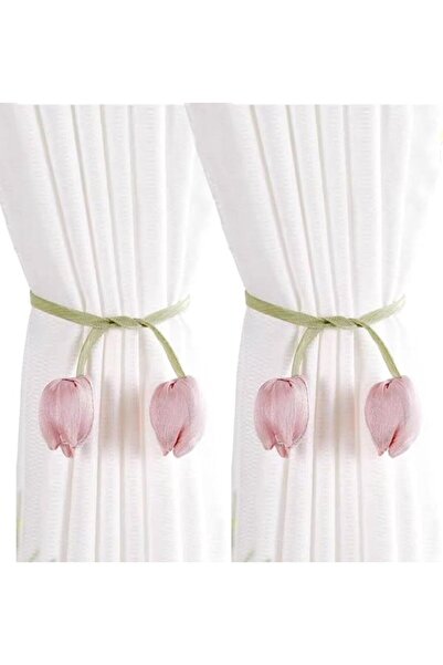 Morvena Picks Dispozitive florale elegante pentru perdele - pachet de 2 lalel...