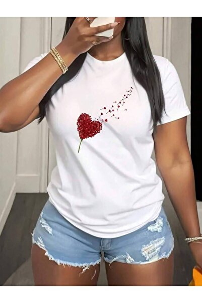 2BIR Short Sleeved Round Neck Women T-Shirt Distinctive Prints Suitable Sprin...