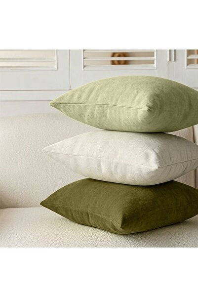 STARSTAR A set of three decorative chenille sofa cushion covers, soft and com...