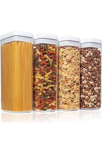 OYDAS Airtight Food Storage Containers Set with Lock Lids,Set of 4,Pantry Org...