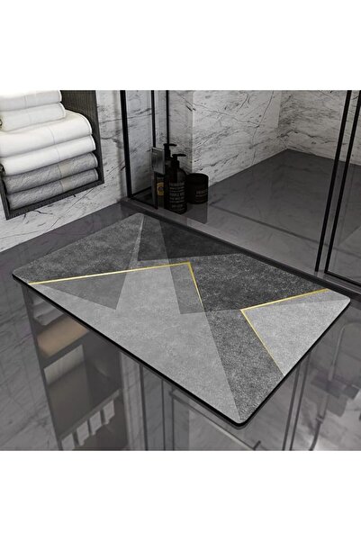 HONPOLO Bath Mats Bath Rugs Diatomaceous Earth Bathroom Floor Mat Toilet Non-...