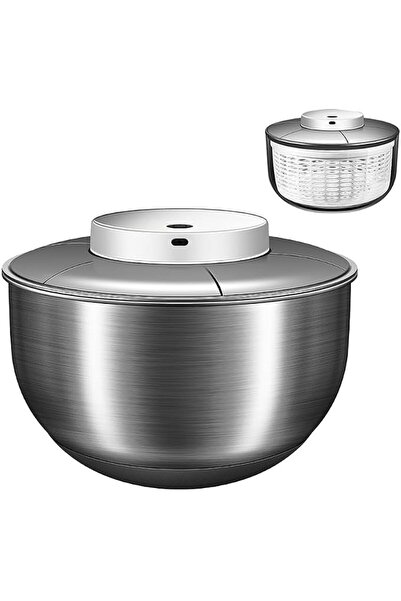 Skin Generics Zertylre Electric Salad Spinner 4.7-Quart Lettuce spinner USB R...