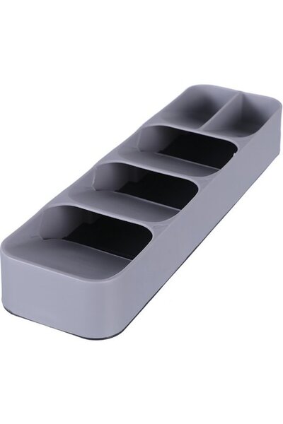 Morvena Picks Organizator compact pentru sertare pentru tacâmuri cu 5 compart...