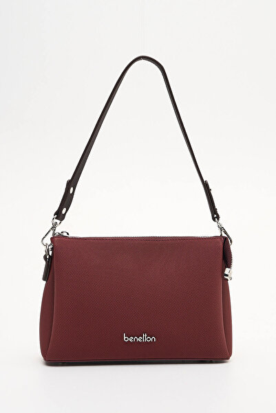 United Colors of Benetton Benetton Women's Shoulder Bag Burgundy-Brown Bnt1928