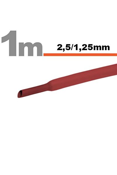 Alista Home Tub termocontractabil roșu pentru izolația cablurilor, 2,5 / 1,25...