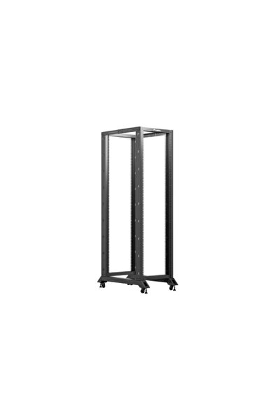 Lanberg Ράφι Ανοιχτού Πλαισίου 19 ιντσών, 42U, 600x1000 χιλ., Μαύρο