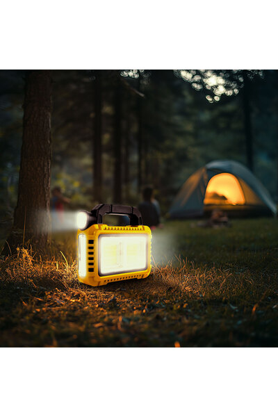 Alista Home Lampă de camping solară LED multifuncțională, Power Bank de 3600m...