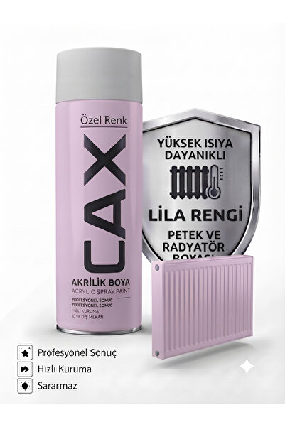 caxcolors CAX Isıya Dayanıklı Petek ve Radyatör Akrilik Sprey Boya 400ml - Hı...