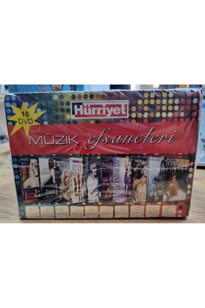 Kişisel Tasarımlar Müzik Efsaneleri - 10 Dvd Set ( Lady Gaga + Justin Bieber + Britney Spears + Girl Power ++++) Kutulu, Açılmamış Jelatininde