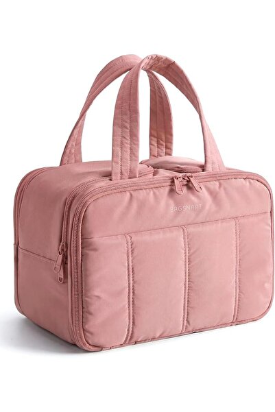 BAGSMART Travel Toiletry Bag, Inflated Toiletry Bag for Women, Lightweight Co...