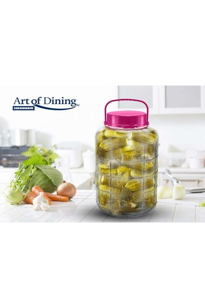 Heinner Borcan de sticlă de 8L cu capac din plastic și mâner, Art of Dinning by