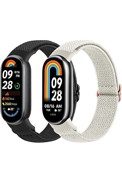 Demark Elastic Bracelet for Xiaomi Mi Band 8/9/10 Strap, Stretchy, Adjustable...