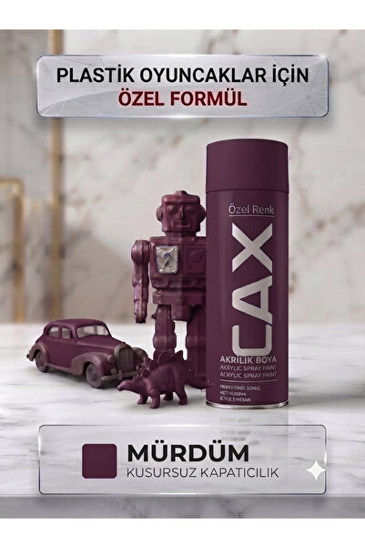 caxcolors CAX Plastik Oyuncaklar İçin Özel Akrilik Sprey Boya Kusursuz Kapatı...