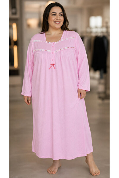 ATINÇ Cotton Large Size Nightgown