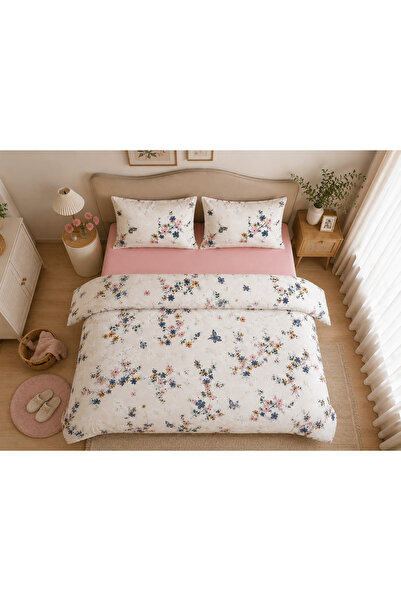 Sheri Home LiLY MODEL Çift Kişilik Nevresim (Yorgan Kılıfı+2 Adet Yastık Kılıfı)8886567