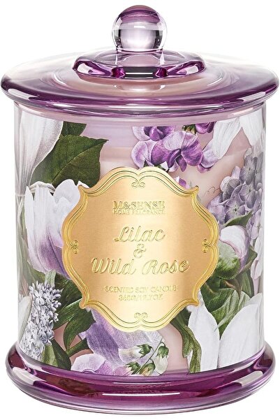 M&SENSE شموع معطرة برائحة الورد الليلكي، شموع طبيعية من الصويا غير سامة، علاج...