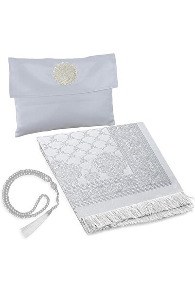 BananaHome Muslim Prayer Rug with Prayer Beads and Portable Bag,Muslim Gift f...