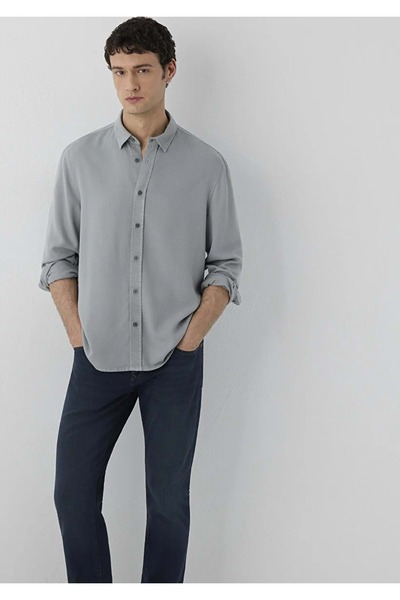 Mavi M0212068 Black Shirt Men's Shirt Gray