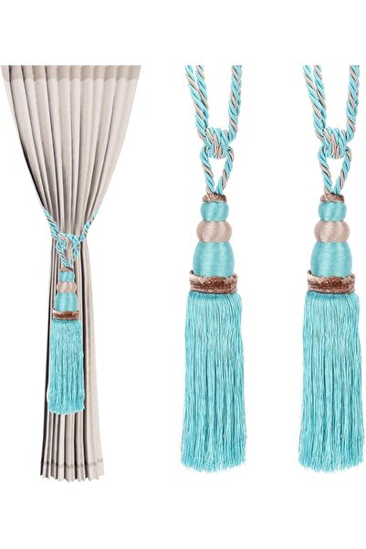 PATIKIL Curtain Tassel Tiebacks, 2 Pack 28" Gourd Shape Curtain Holdbacks Rop...