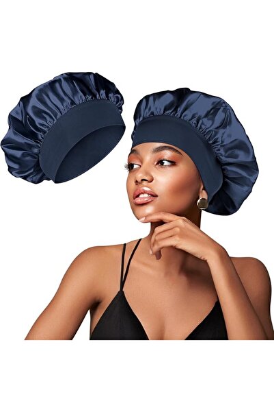 Demark Satin Silk Bonnet for Sleeping, Sleep Bonnets， Large Sleep Cap, Wide S...