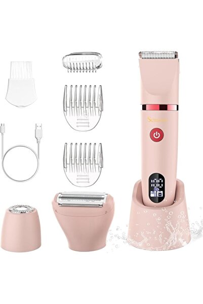 Scttomon 3-in-1 Electric Razor IPX7 Waterproof Bikini Trimmer Wet & Dry Use P...
