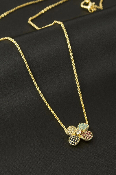 SORA GROUP Daisy zircon stone necklace