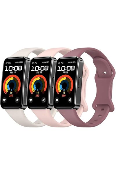 GENERAL Silicone Strap for Huawei Band 10/9/8 Smartwatch, Adjustable Waterpro...