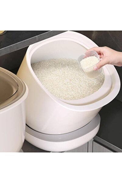 Generic Containers (6kg Rice / 4kg Flour) Using Convenient For The Kitchen pa...