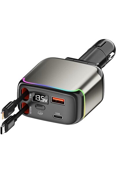 GENERAL شاحن سيارة من XXZU بمنفذ USB متوافق مع آيفون 17 و16 و15 وجالكسي S25 و...