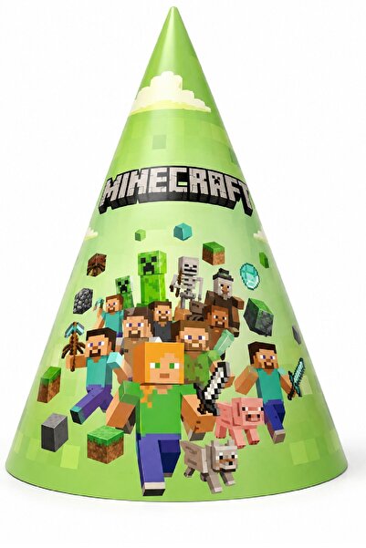 Bkmc Minecraft rođendanska kapa | Minecraft kapa za žurku | Dekoracije za deč...