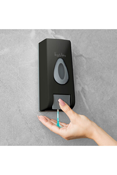 Alista Home Manual pump soap dispenser - 350 ml - black wall