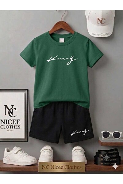 Leto Lykia Summer Children's T-Shirt Shorts Unisex (Printed with Kin El Yazilii)