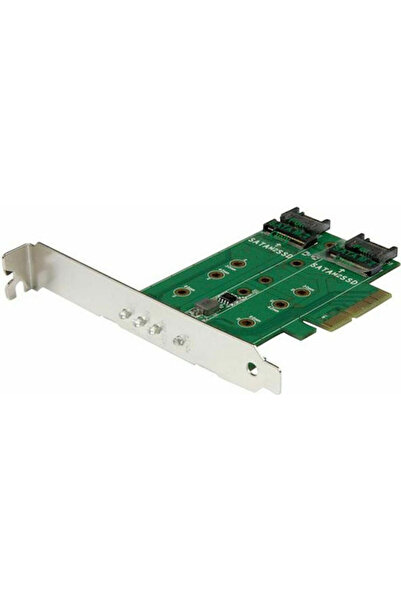 startech Κάρτα Προσαρμογέα M.2 SSD (NGFF) 3 Θυρών: 1 x PCIe (NVMe) M.2, 2 x S...
