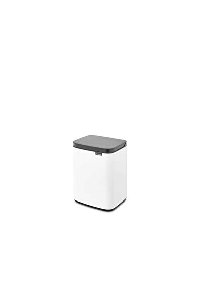 Brabantia BO Πλαστικός Κάδος Απορριμμάτων με Ταλαντευόμενο Καπάκι, Λευκός, 4 ...