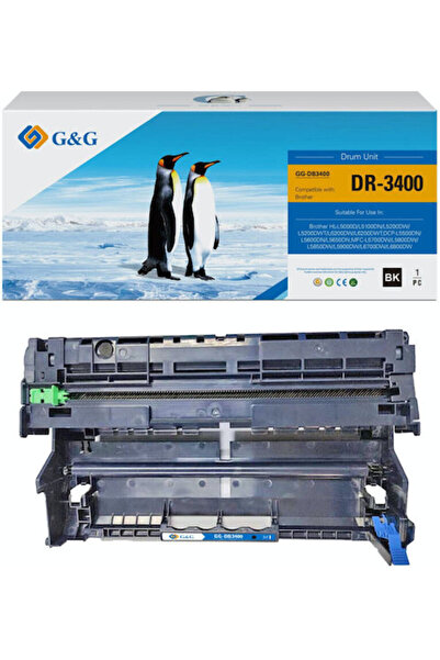 Golden G&g Μονάδα Τυμπάνου Premium 30k Brother Τύμπανο 3400 Μαύρο Dr-3400 Dr3400