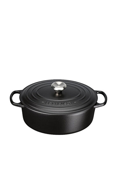 Le Creuset Κατσαρόλα Signature Ρηχή από Μαντέμι 4,7 λίτρα / 29 εκ. Μαύρη Κωδι...