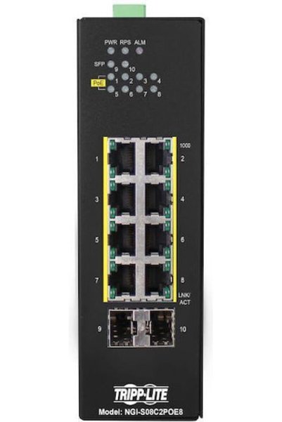 Eaton NGI-S08C2POE8 Διακόπτης KVM και Δεδομένων με Ethernet