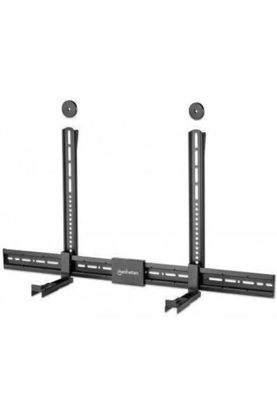 MANHATTAN Επιτοίχια Βάση για Ηχείο και Soundbar, 1 Τεμάχιο σε Μαύρο Χρώμα, Κω...