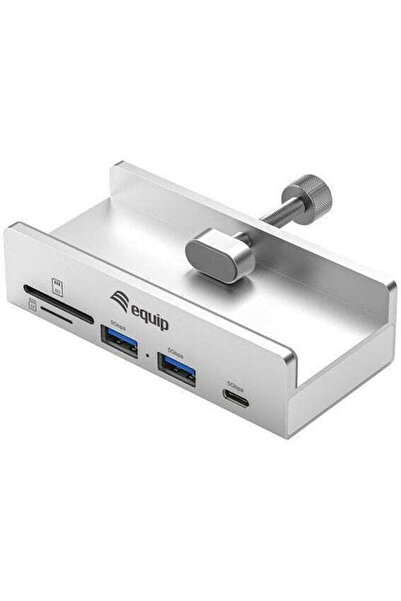 EQUIP Διανομέας USB 3.2 3 θυρών με σύνδεση USB-A Γκρι Κωδικός: 128968