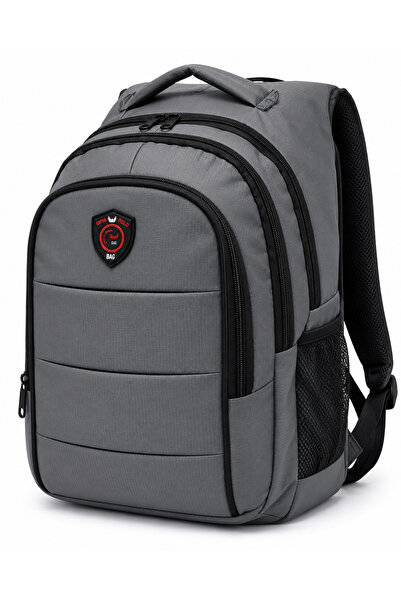 Dadacuq Gray Vest-Style Four-Compartment Waterproof Orthopedic School Backpac...