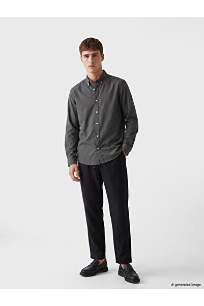 LC Waikiki Shining Store's Glowing Choices Standard Fit Linen Blend Men's Tro...