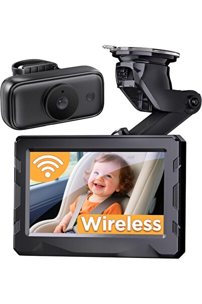GENERAL Wireless Baby Car Camera, 40 Hours Battery Life & 940NM Auto-Night Vi...